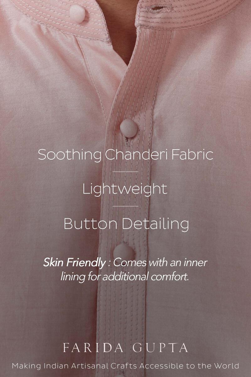 Zaid Samar Chanderi Kurta
