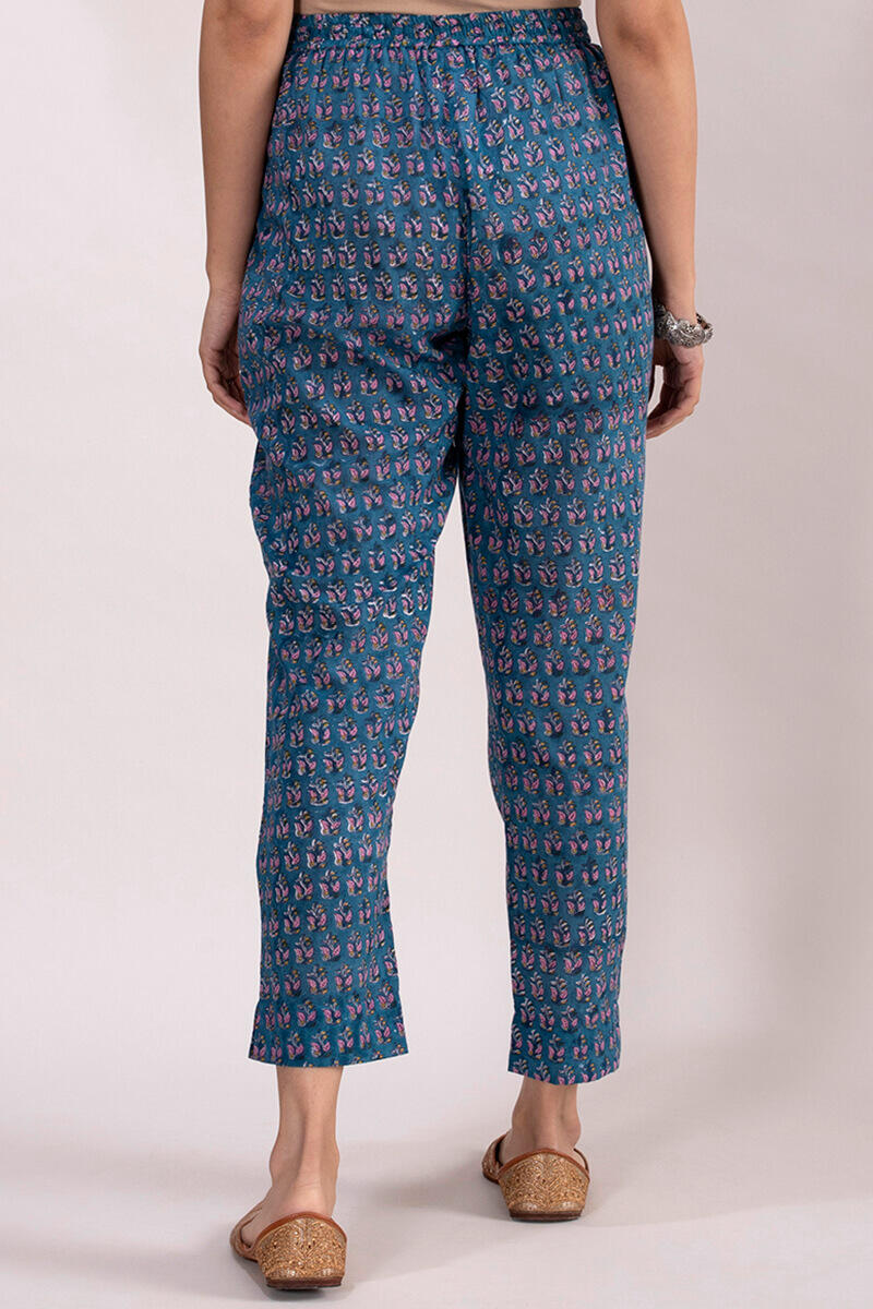 Roz Meher Jia Block Printed Narrow Pants