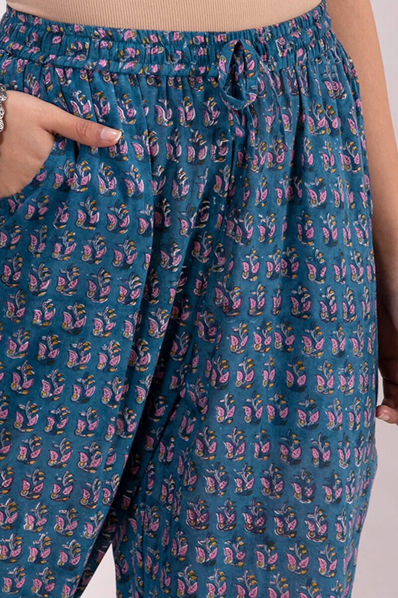 Roz Meher Jia Block Printed Narrow Pants