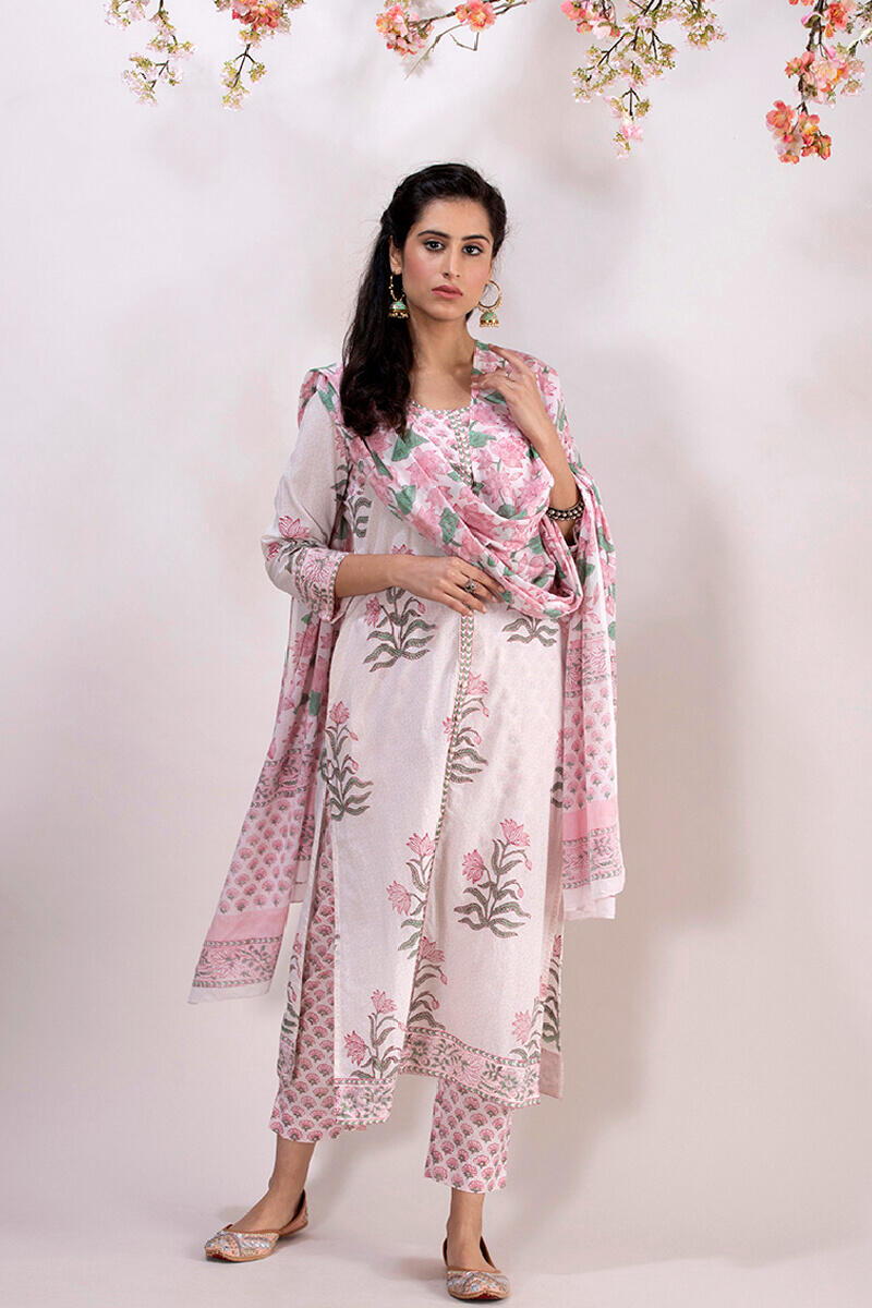 Roz Meher Ruhani Block Printed Narrow Pants