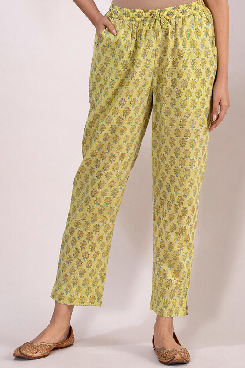 Roz Meher Jannat Block Printed Narrow Pants