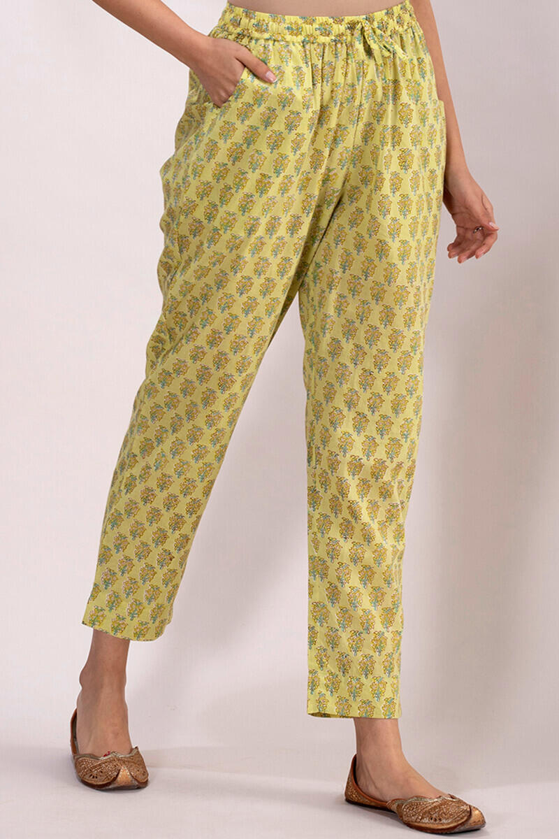 Roz Meher Jannat Block Printed Narrow Pants