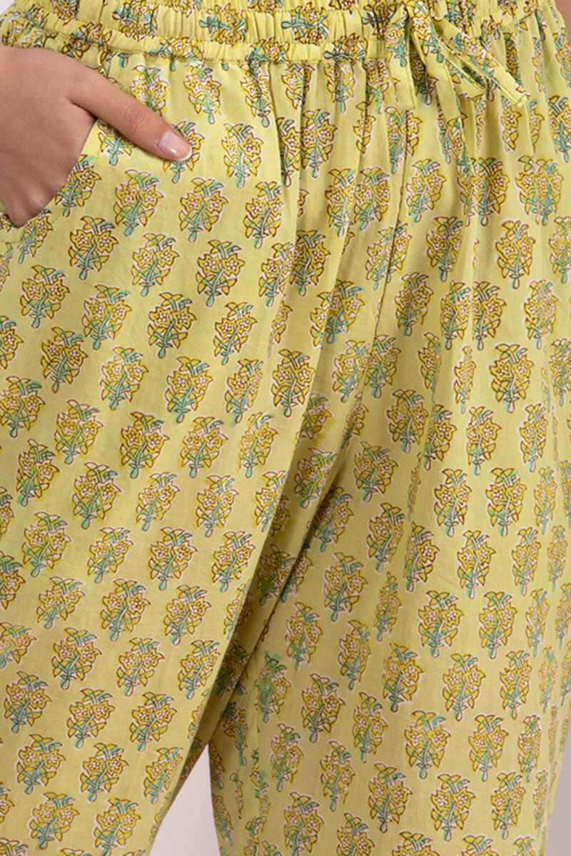 Roz Meher Jannat Block Printed Narrow Pants