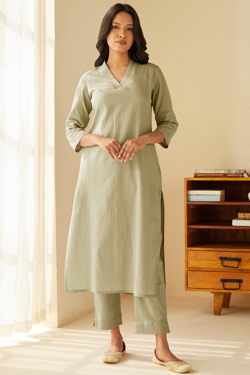 Roza Dahlia Beige Narrow Pants