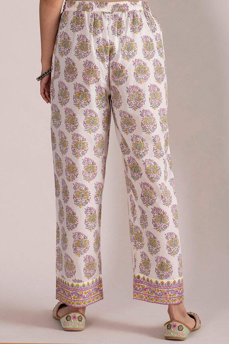 Roz Meher Farzin Block Printed Straight Farsi