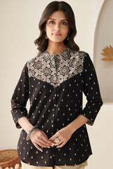 Sehra Farzana Ajrak Top