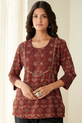 Sehra Maisara Ajrak Top