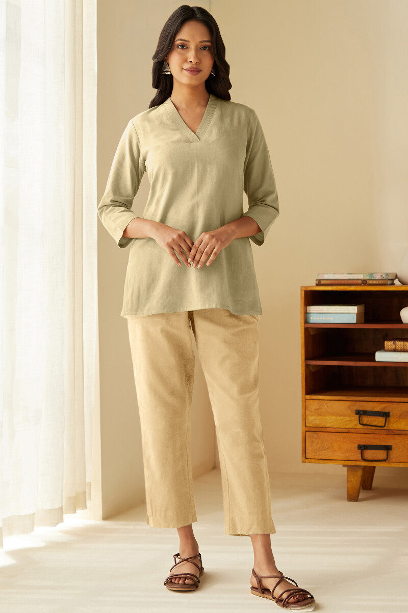 Roza Seher Beige Top