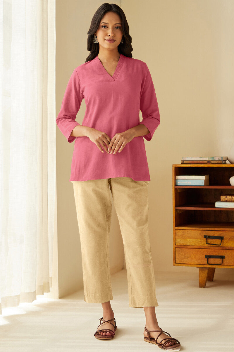 Roza Seher Pink Top