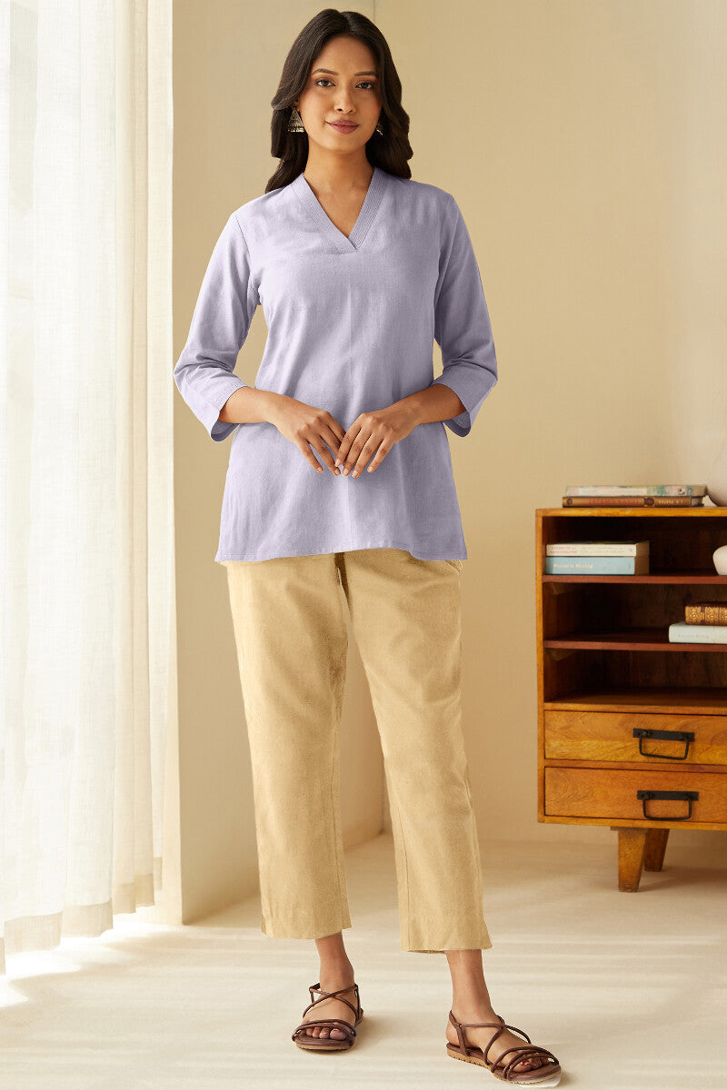 Roza Seher Lavender Top