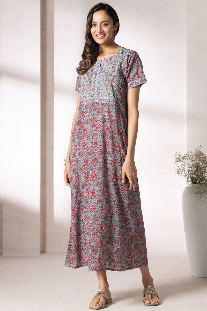 Gauhar Fizah Sanganeri Kaftan