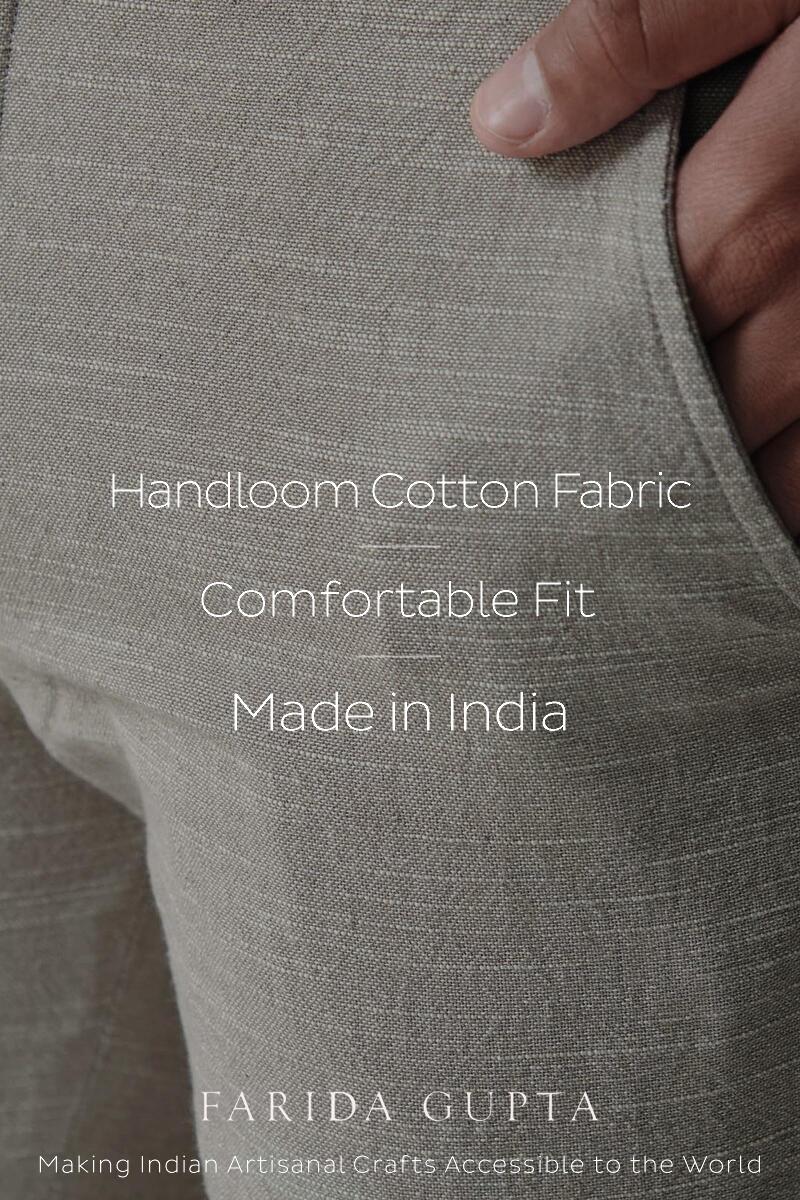 Zaid Aayan Light Brown Handloom Pants