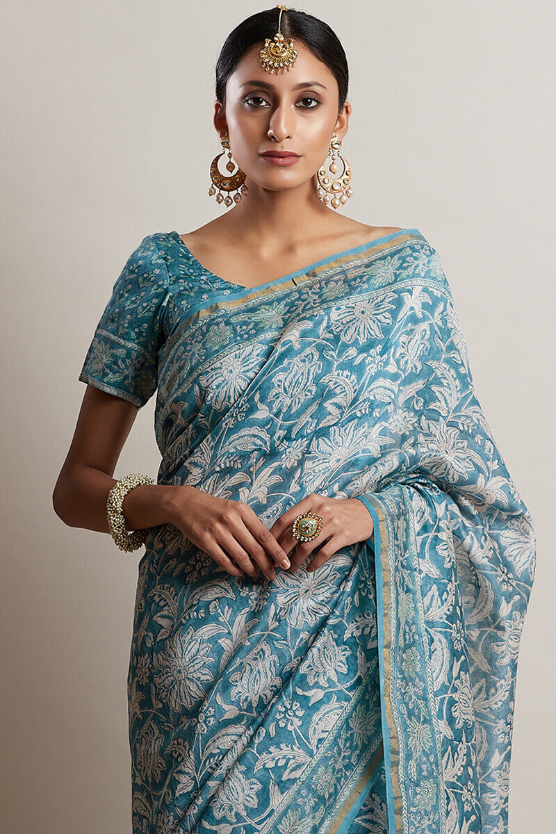 Gul Bano Naira Chanderi Saree