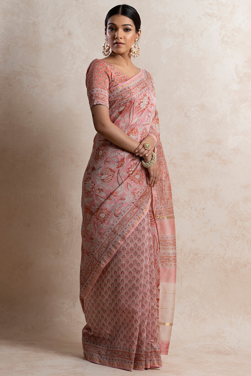 Gul Bano Zinat Chanderi Saree