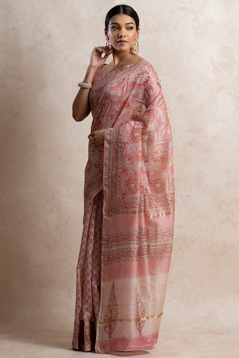 Gul Bano Zinat Chanderi Saree