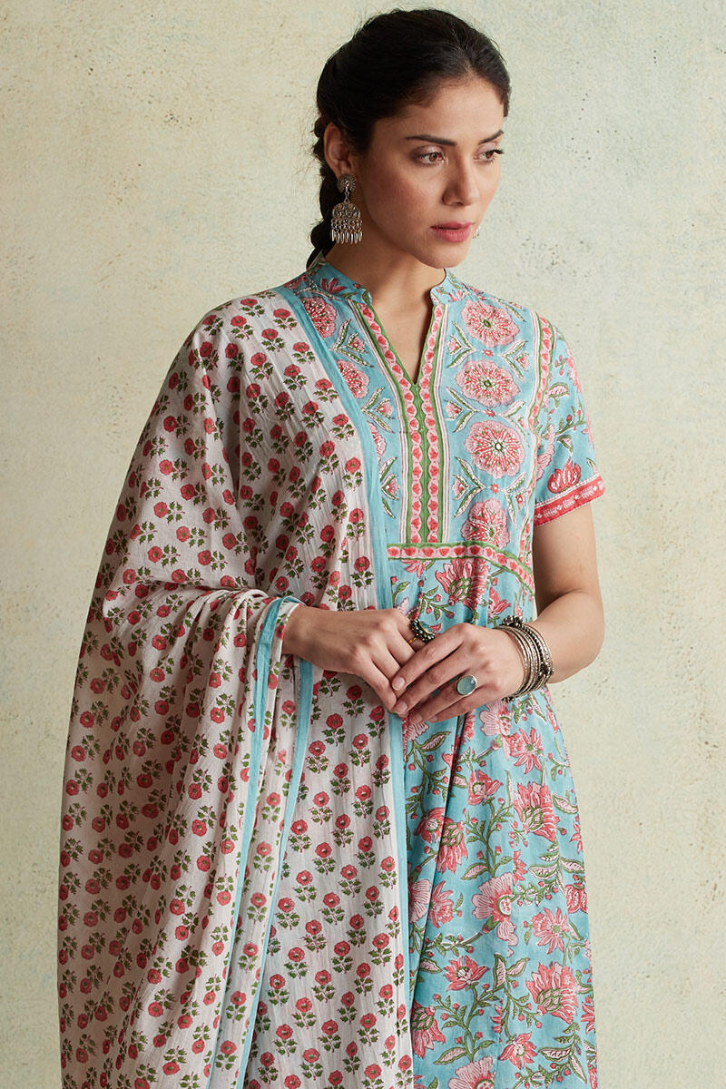 Gulzar Afsana Block Printed Dupatta