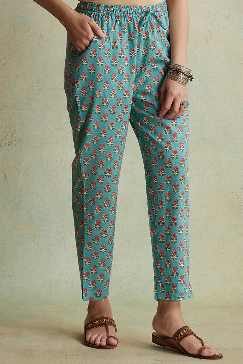 Gulzar Naima Block Printed Narrow Pants