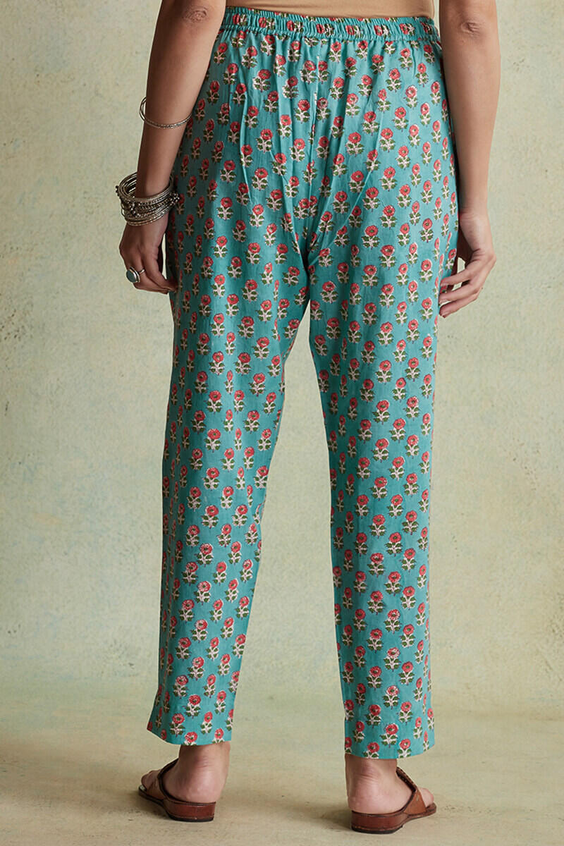 Gulzar Naima Block Printed Narrow Pants