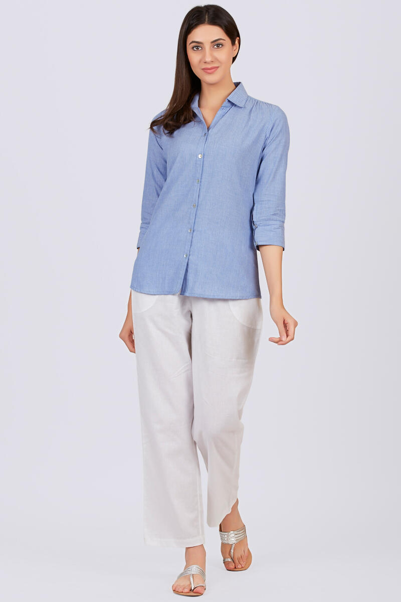 Harbour Blue Stripe Shirt