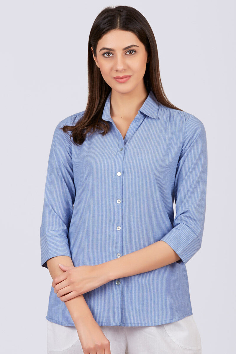 Harbour Blue Stripe Shirt