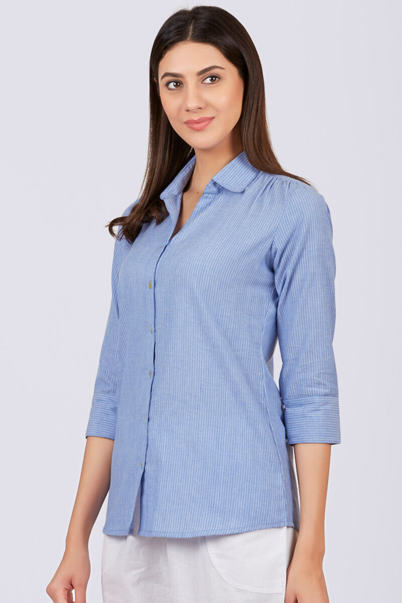 Harbour Blue Stripe Shirt