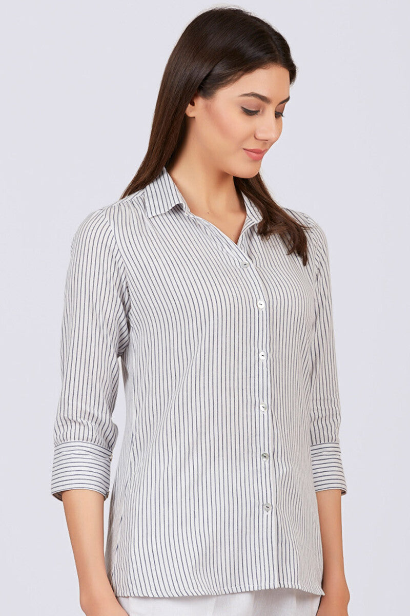 Harbour White Stripe Shirt