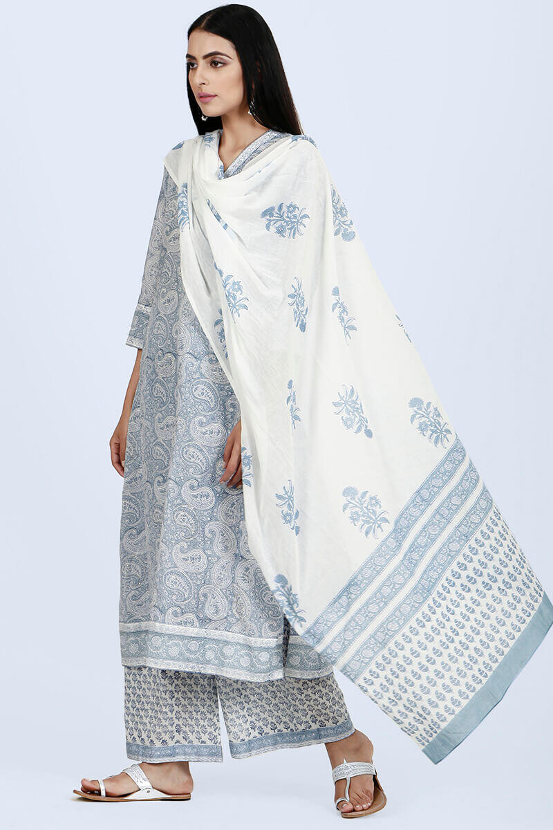 Isfahan Blue Dupatta