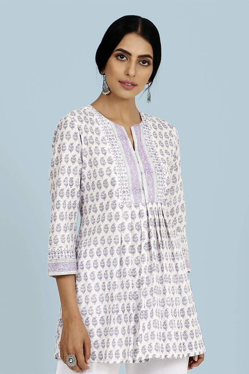 Isfahan Jasmine Kurti