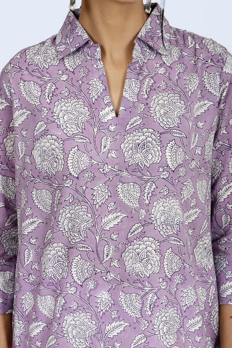 Isfahan Lavender Jaal Top