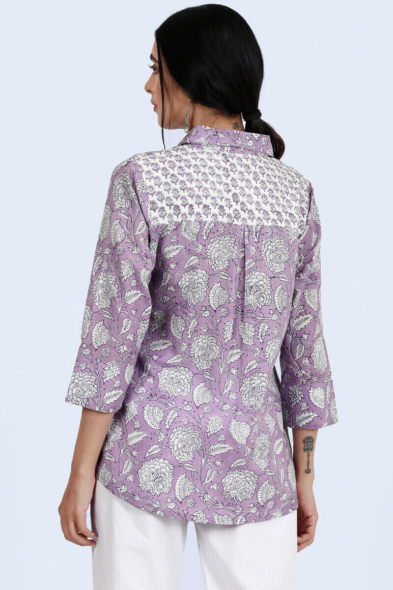 Isfahan Lavender Jaal Top