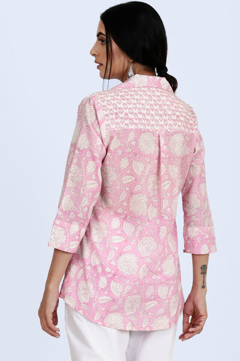 Isfahan Pink Jaal Top