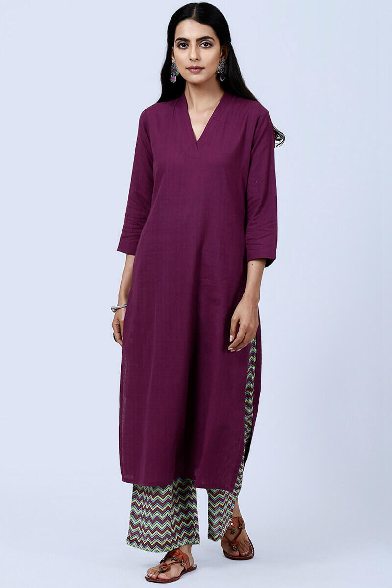 Roza Afreena Purple Kurta