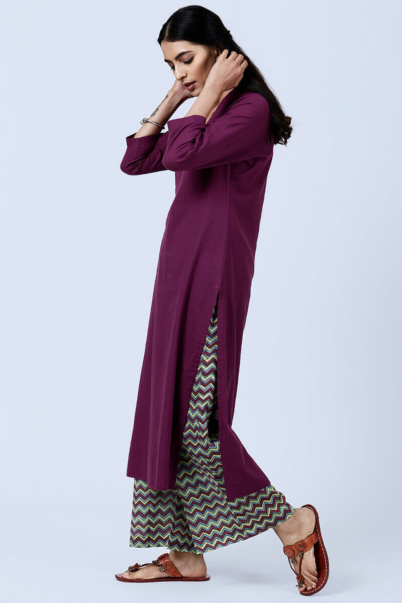 Roza Afreena Purple Kurta