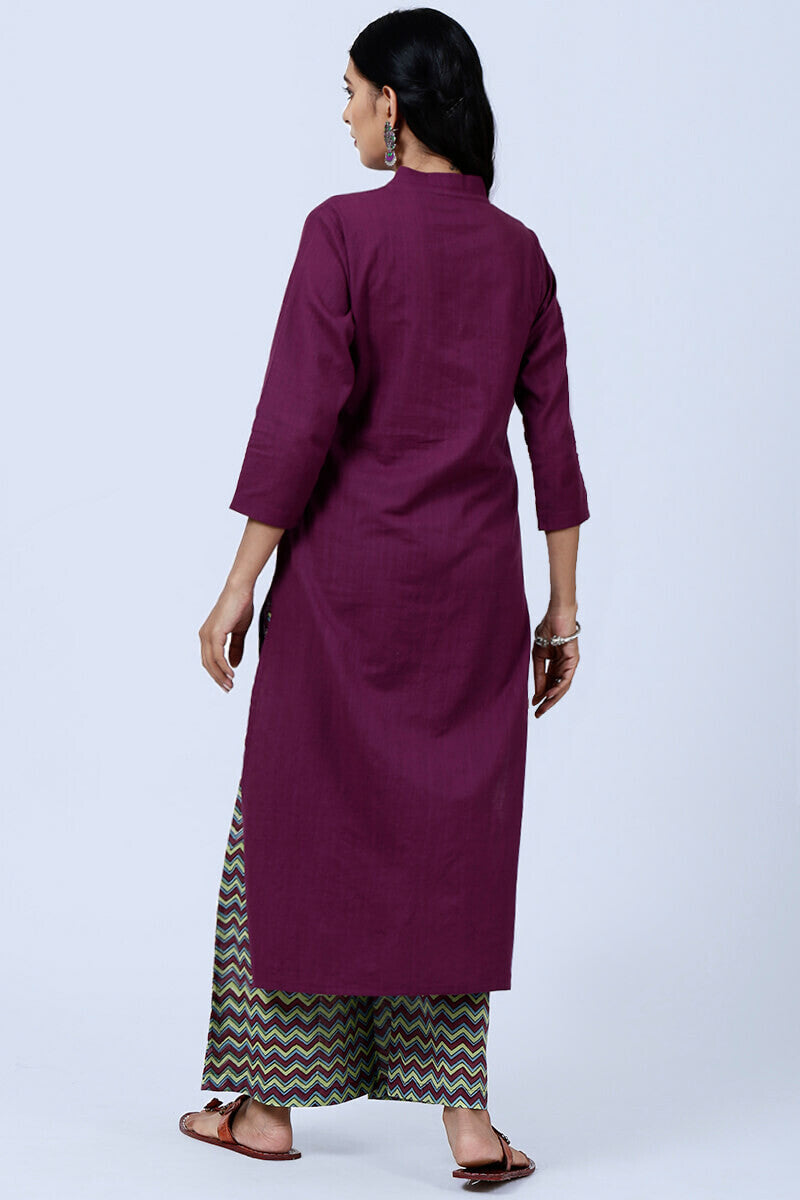 Roza Afreena Purple Kurta