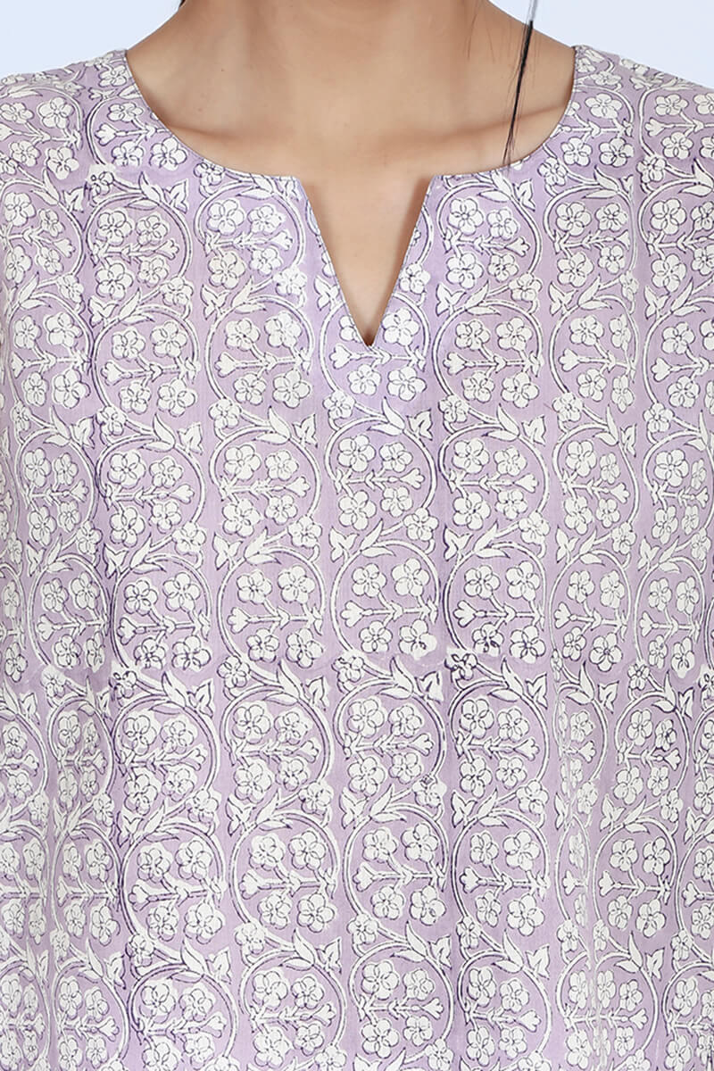Isfahan Lavender Sleeveless Top
