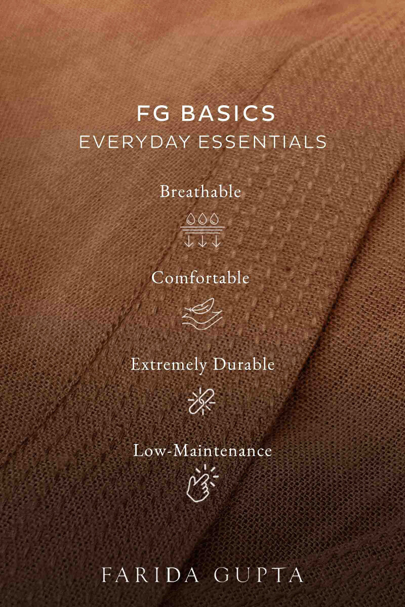 Roza Seher Rust Kurta