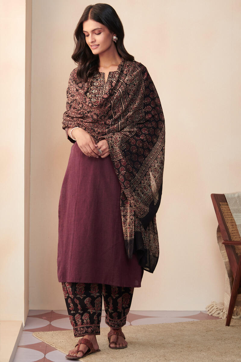 Sehra Gauhar Ajrak Dupatta