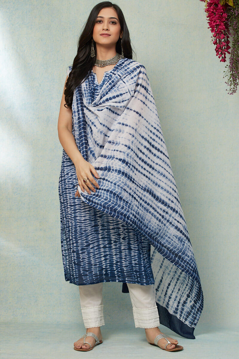 Leher Farah Shibori Dupatta