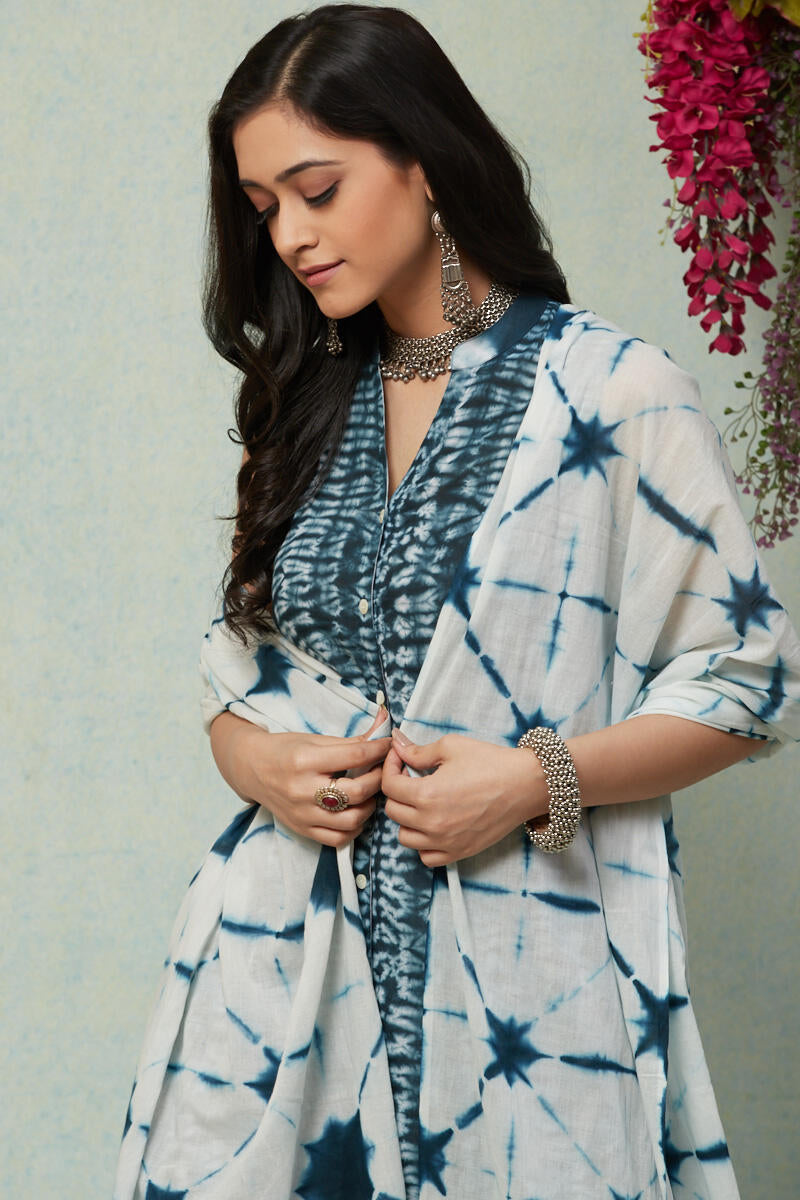 Leher Zarah Shibori Dupatta
