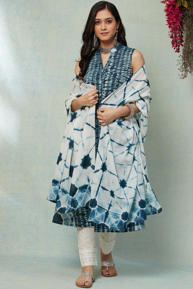 Leher Zarah Shibori Dupatta