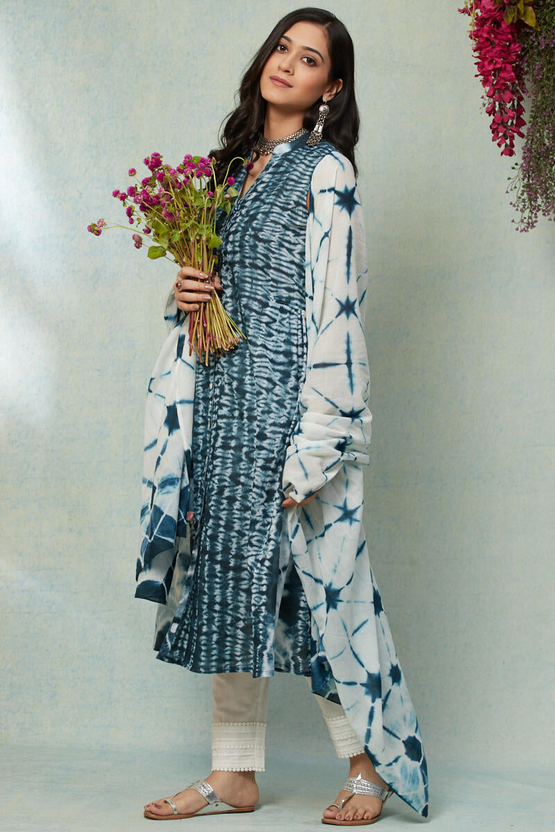 Leher Zarah Shibori Dupatta