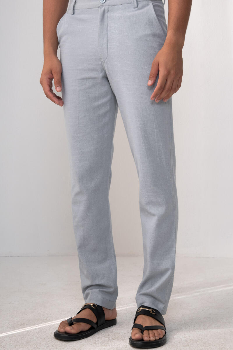 Zaid Zafar Light Blue Handloom Pants
