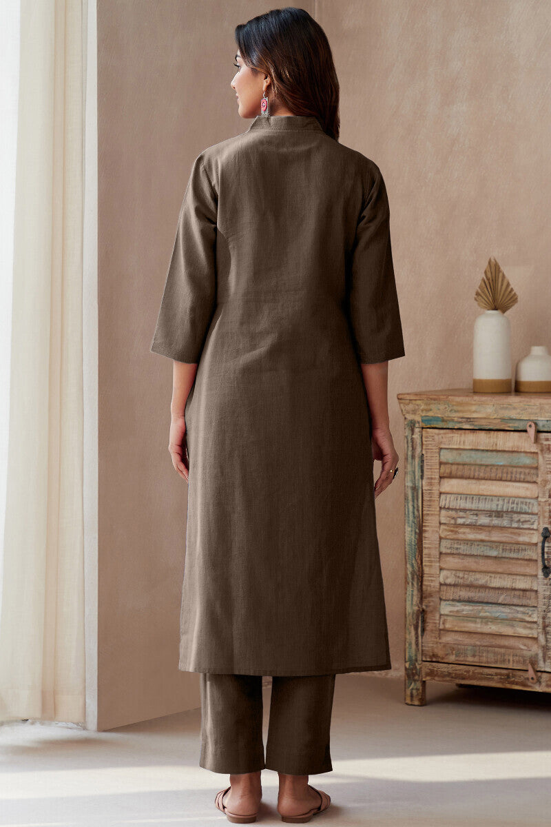 Roza Brown Kurta