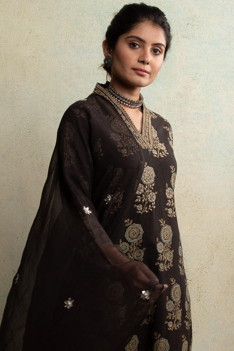 Mahroush Parisa Ajrak Kurta