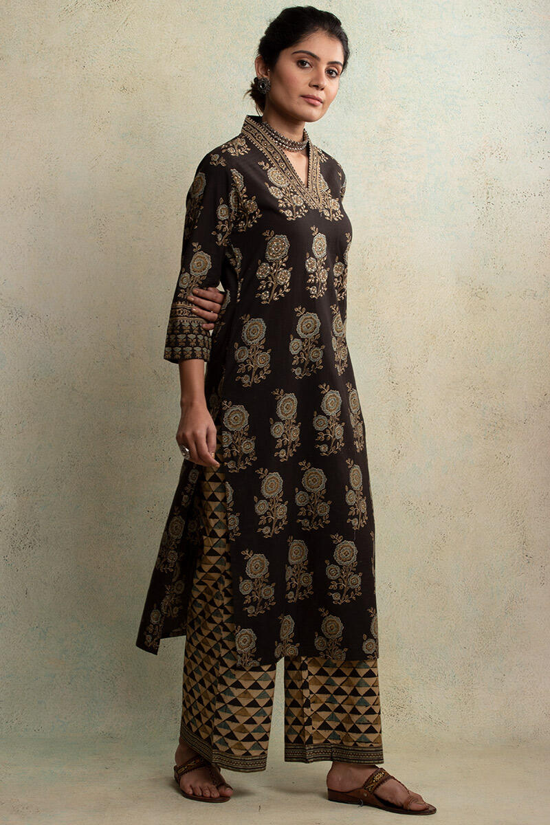 Mahroush Parisa Ajrak Kurta