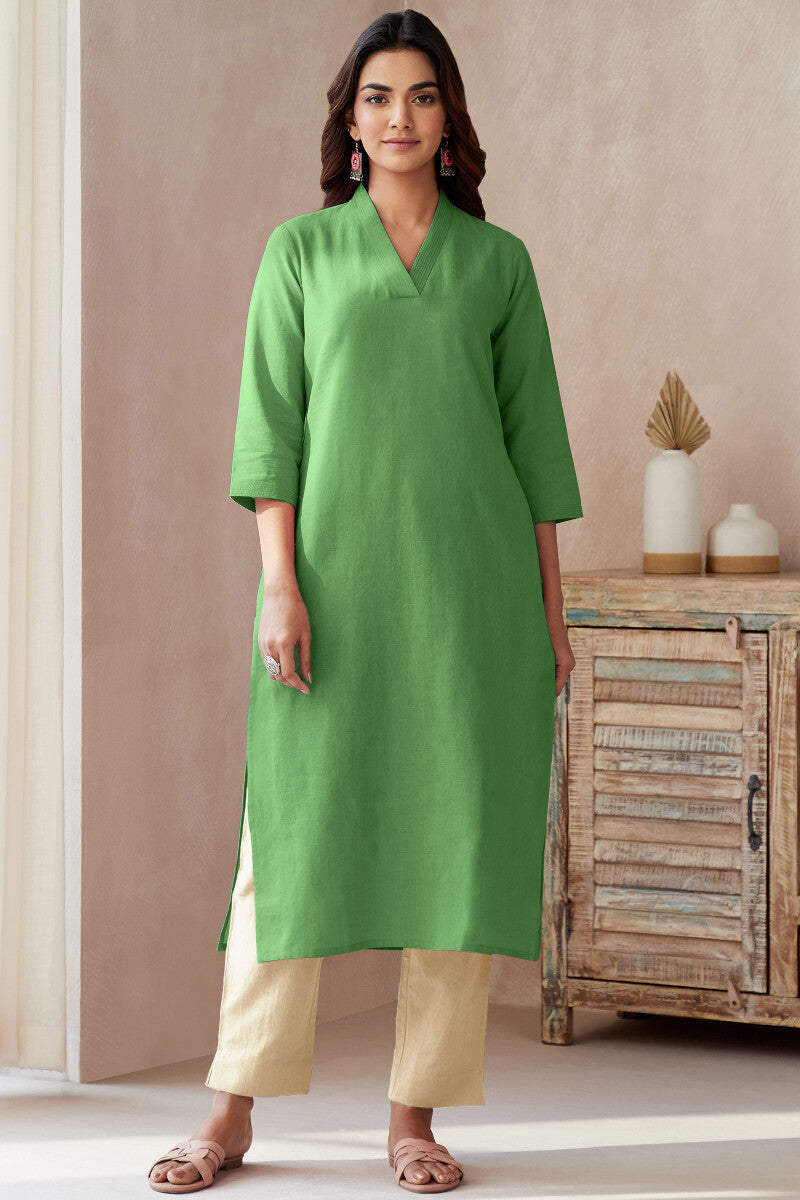 Roza Seher Leaf Green Kurta