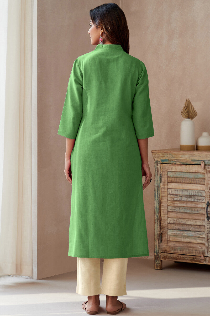 Roza Seher Leaf Green Kurta