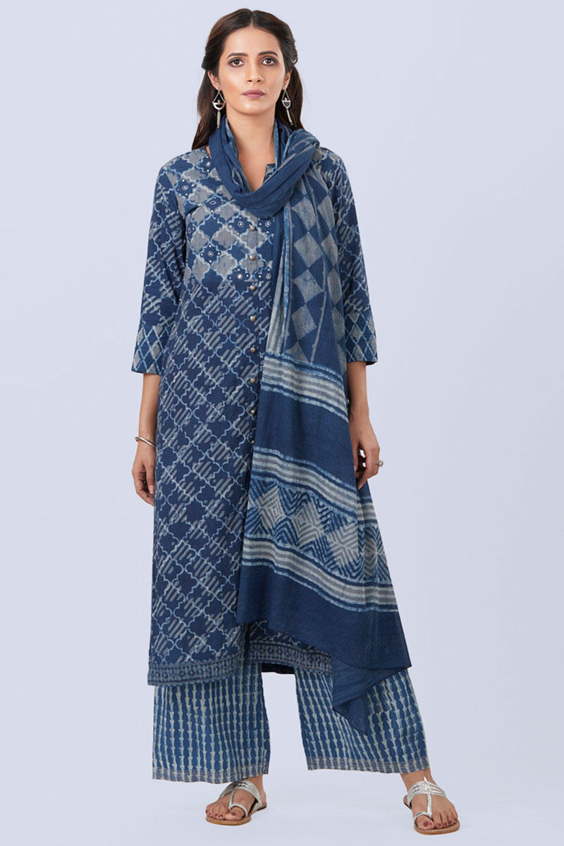 Indigo grey Dupatta