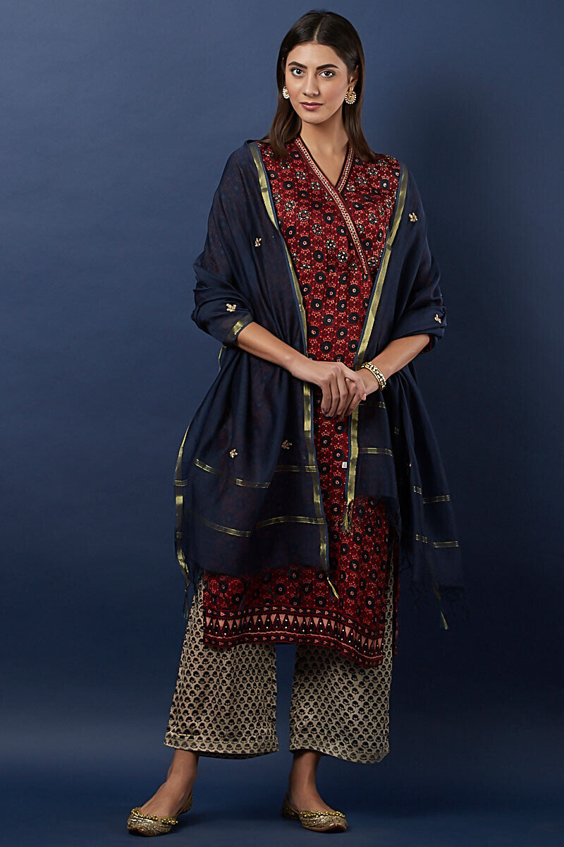 Ajrak silk