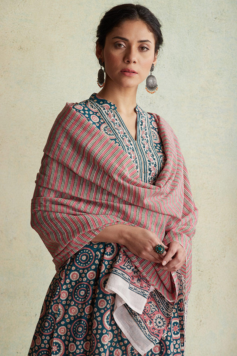 Nausheen Farah Block Printed Dupatta